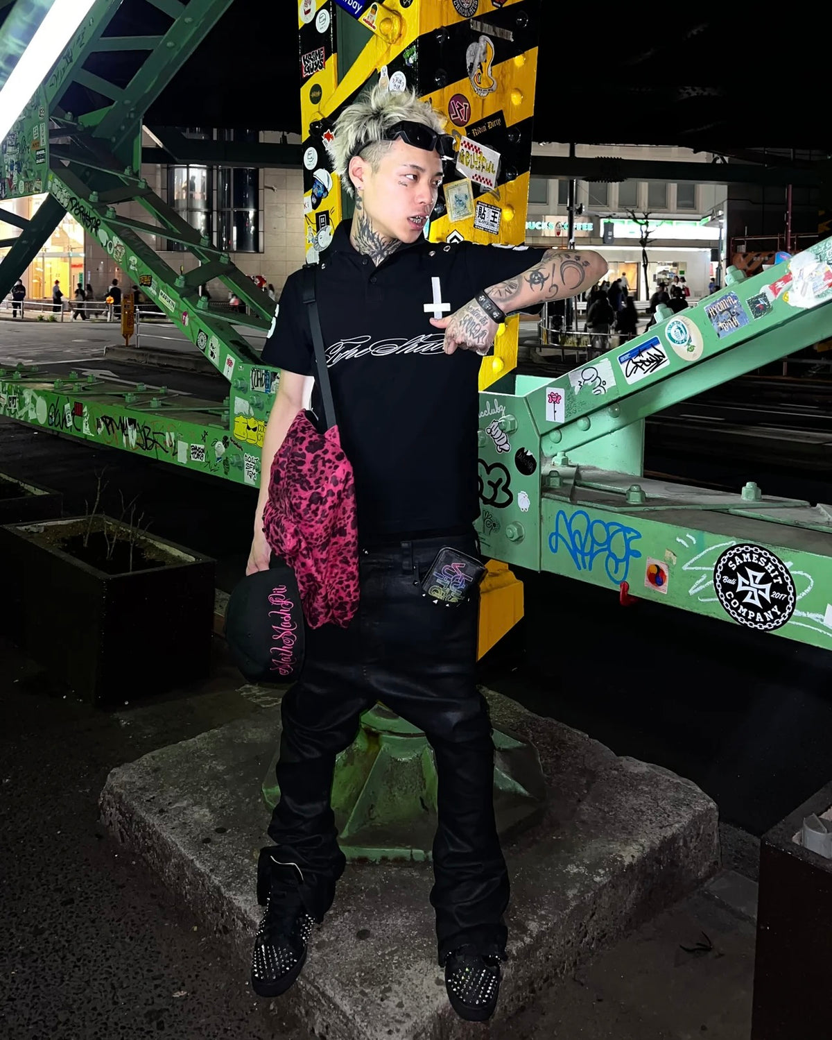 【TYPE SHADE】ABISS COATING STUDS FLARE DENIM