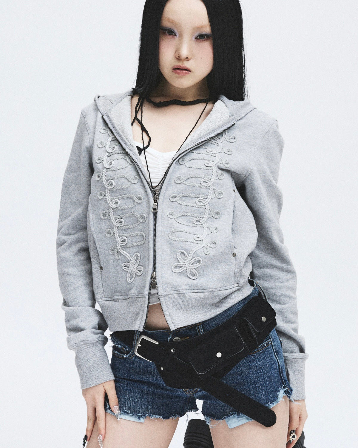 【LECYTO】Hussar Loop Zip-Up Hoodie