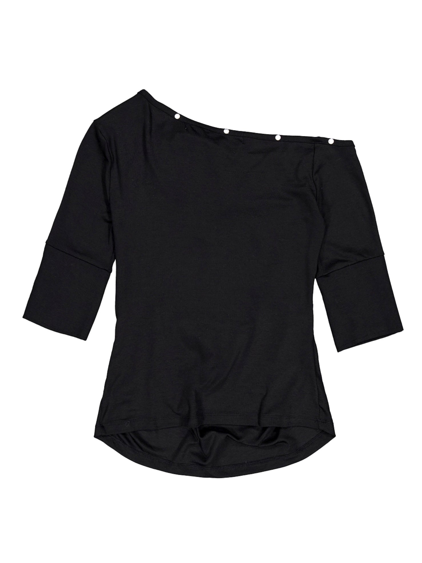 【NOT KNOWING】One Shoulder Cowl Neck Top