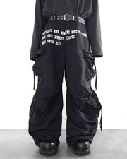 国際配送【LUV CODE】multi pocket gather pants