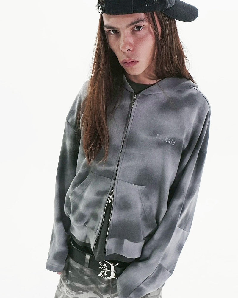 【E RIN AI E】DUSTY HOODIE ZIP UP