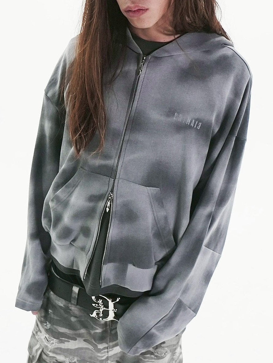 【E RIN AI E】DUSTY HOODIE ZIP UP