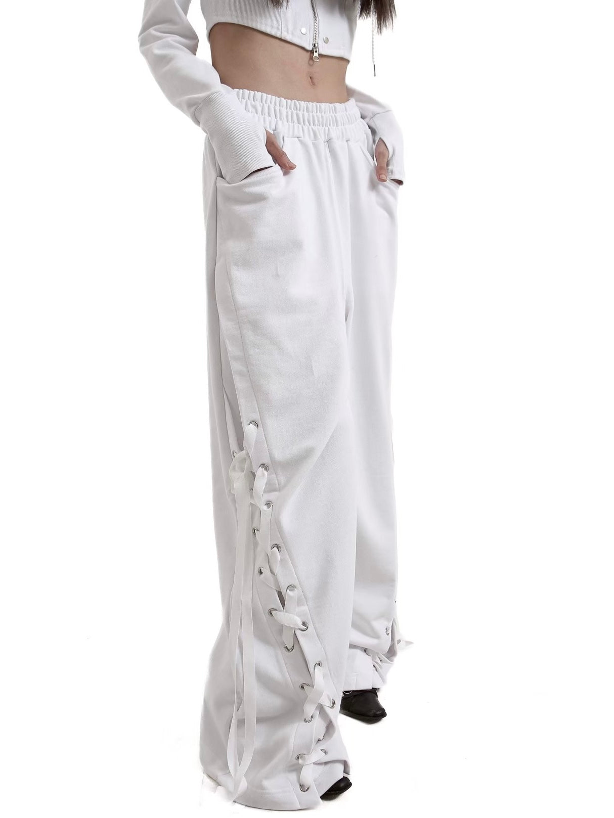 【KAIYA】tie me up sweatpants