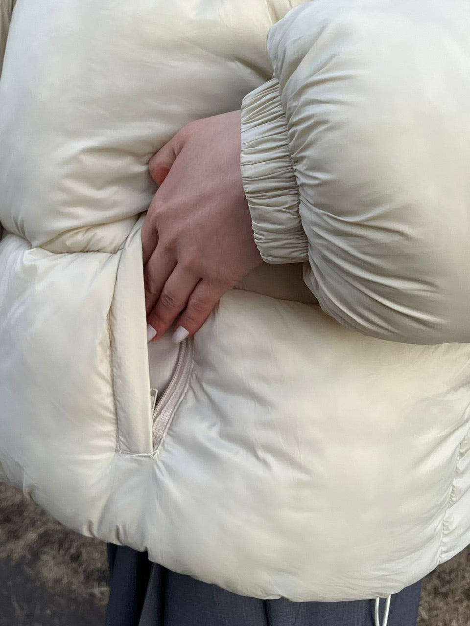 受注制【Chikashitsu +】2way padding jacket (4color)