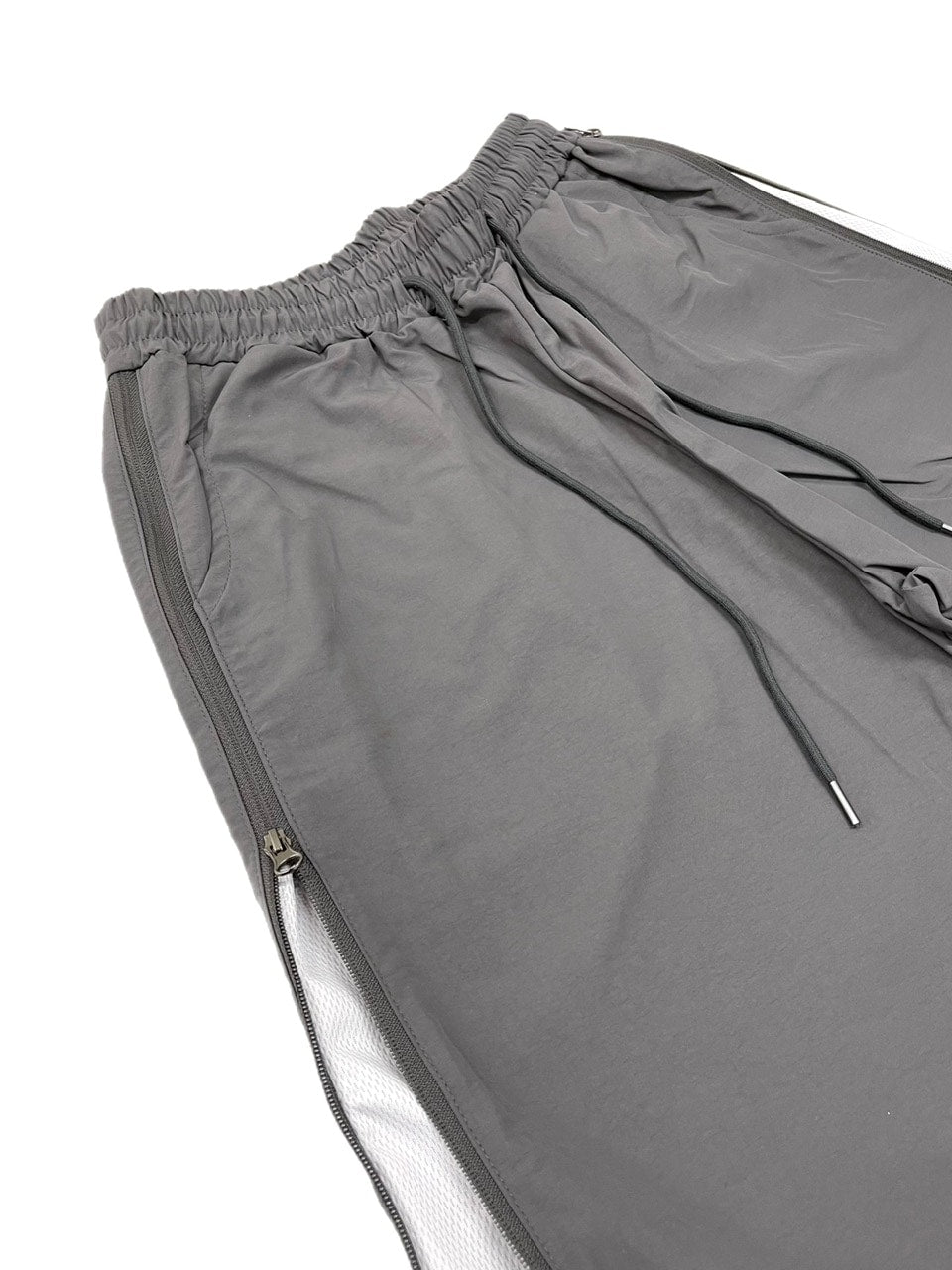 受注制【Chikashitsu +】side zip wide nylon pants (3color)