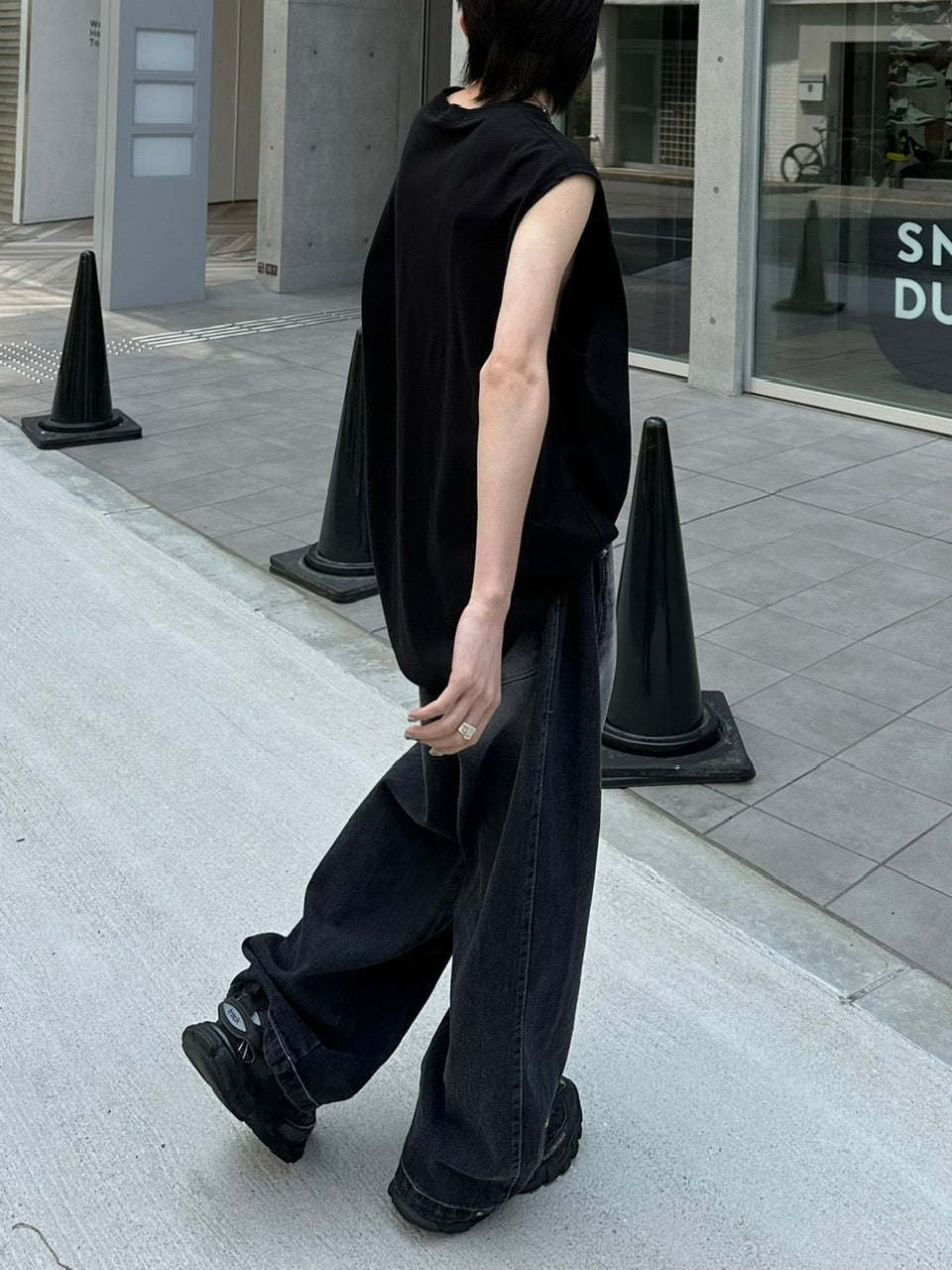 受注制【Chikashitsu +】basic cotton sleeveless (5color)