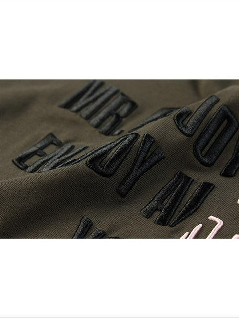 【MR. ENJOY DA MONEY】Cutting font short sleeves