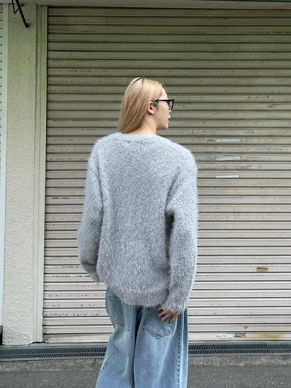 受注制【Chikashitsu +】bookle hairly cardigan (3color) / 【チカシツプラス】バックルヘアリー長袖カーディガン
