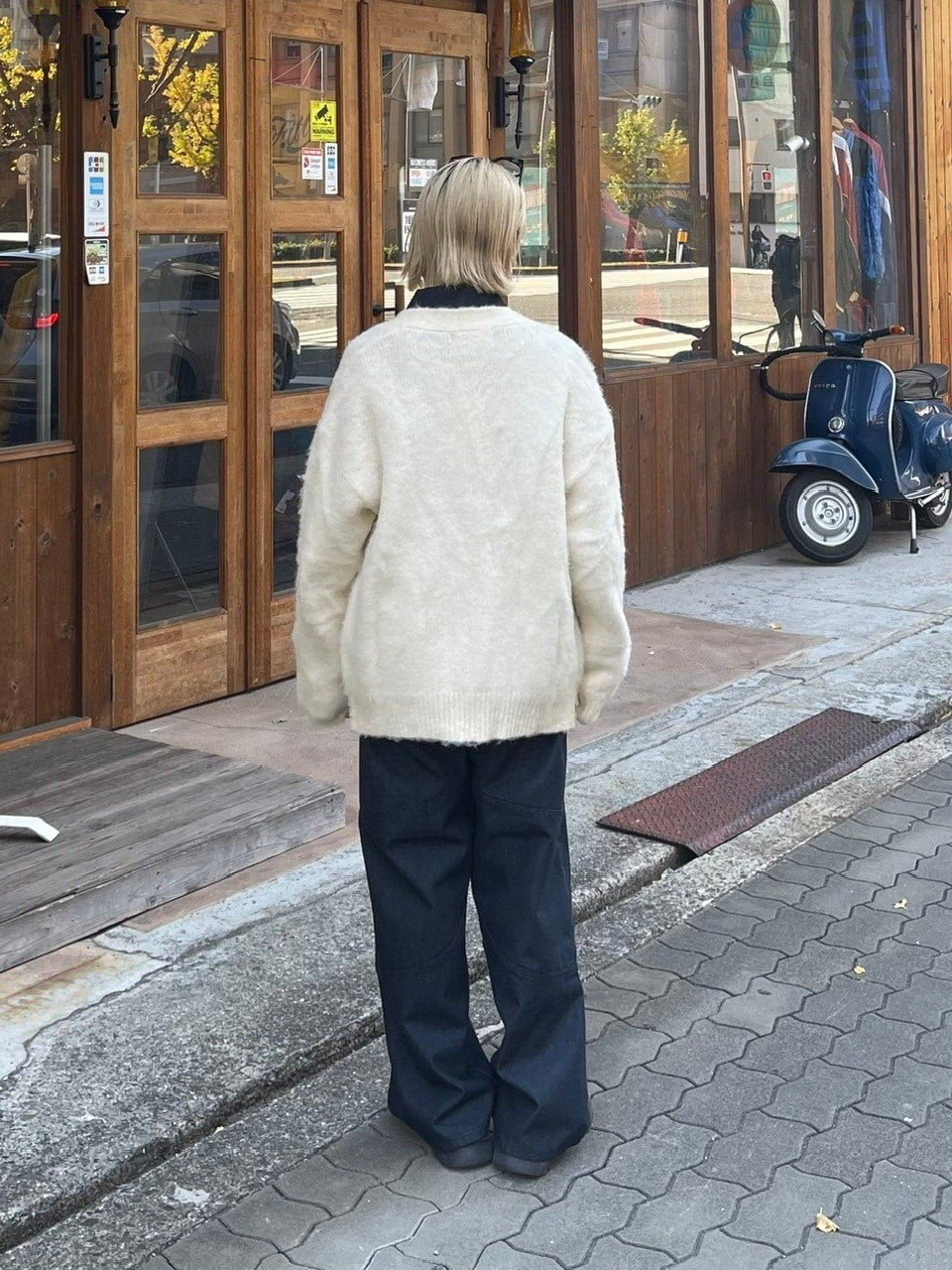 【Chikashitsu +】wool cardigan (4color)