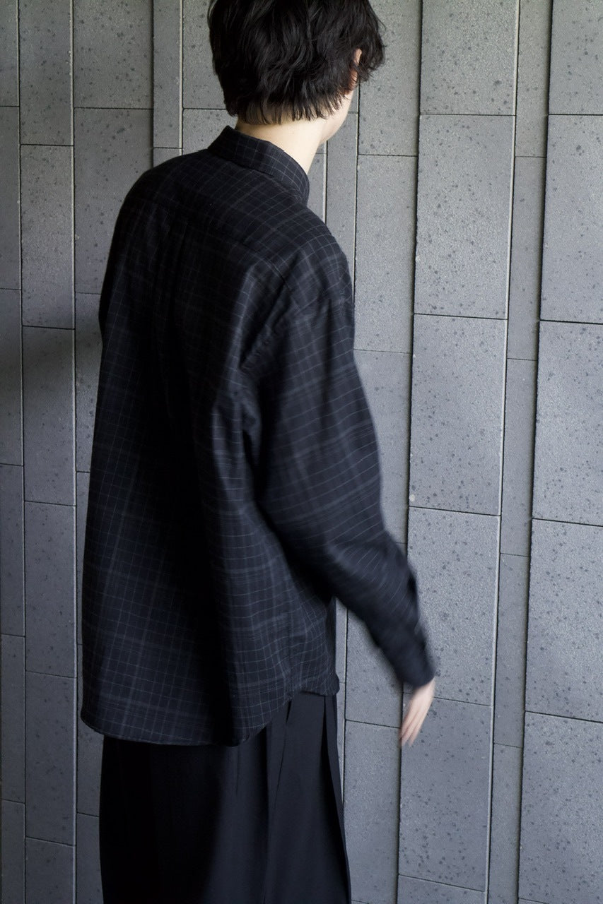 東京店WEB限定【Chikashitsu +】glen check regular shirt(2color)