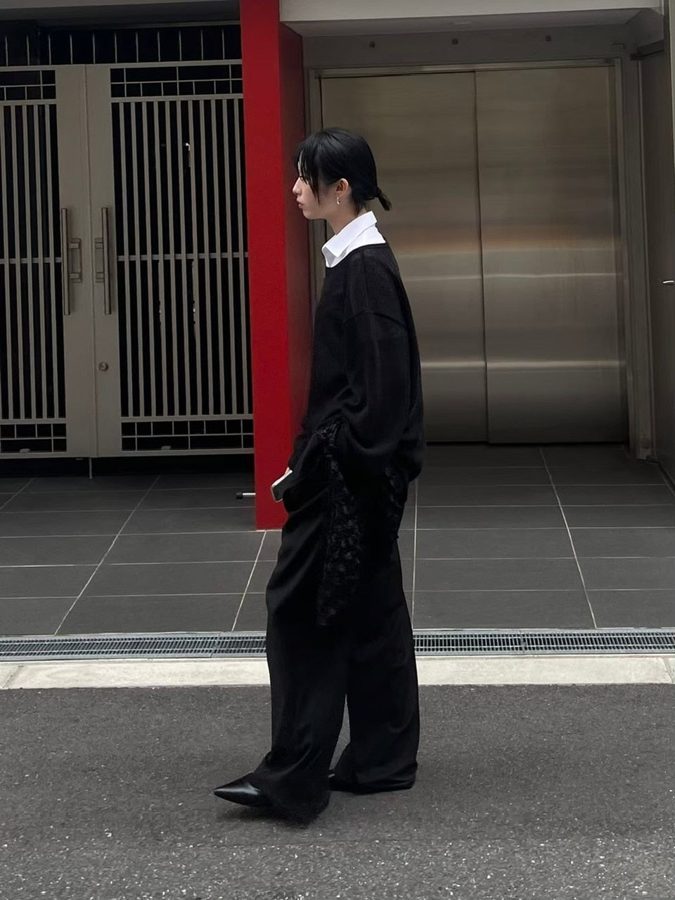 受注制【Chikashitsu +】belt design summer knit (3color)