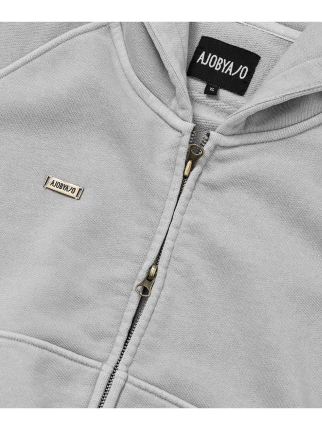 【AJOBYAJO】Vintage Pigment Zip-Up Hoodie
