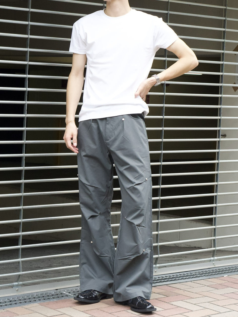 東京店WEB限定受注制【Chikashitsu +】compact crew neck tee (3color)