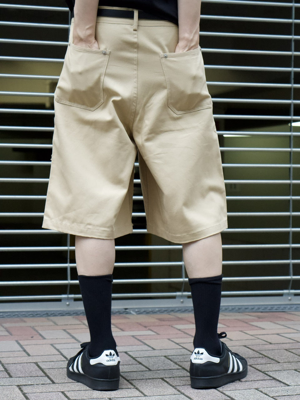 東京店WEB限定受注制【Chikashitsu +】utility half pants (2color)