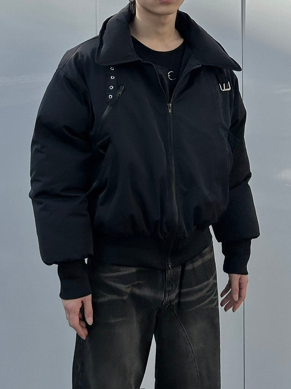 大阪店WEB限定【Chikashitsu +】stand neck padding jacket (2color)