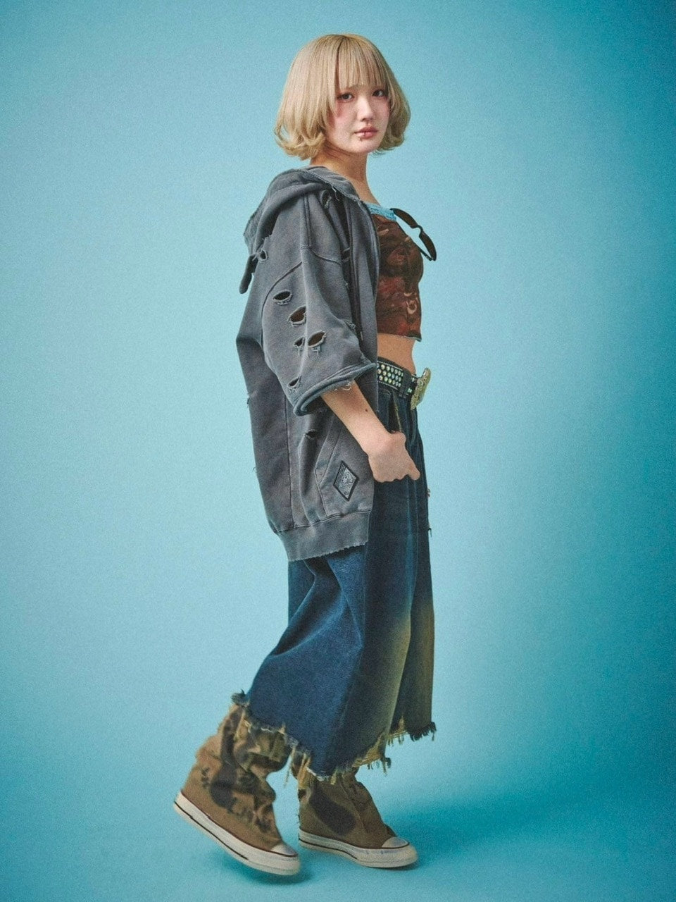 【GALFY】病みに染まりし反戦パーカー