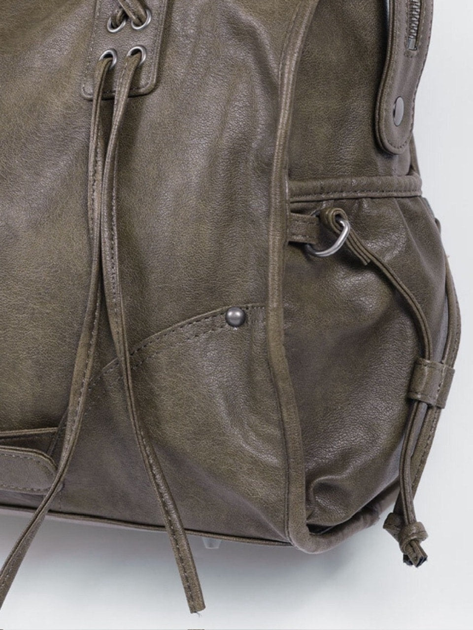 【FANCY CLUB】BELTED WASHING LEATHER BAG / 【ファンシークラブ】ベルトウォッシングレザーショルダーバッグ