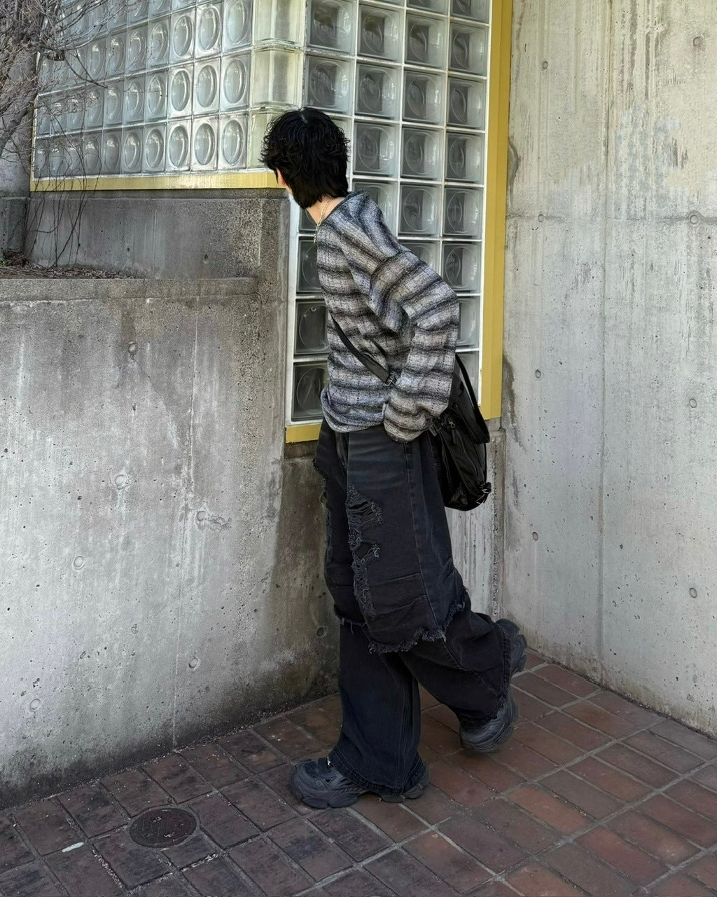 【Chikashitsu +】gradation border knit (5color) / 【チカシツプラス】グラデーションボーダー長袖ニット