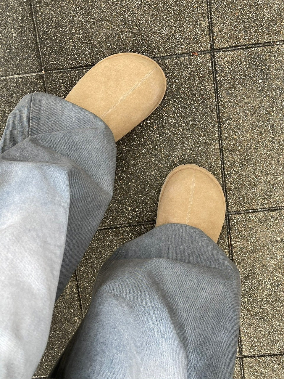 受注制【Chikashitsu +】volume toe suede mule (2color)