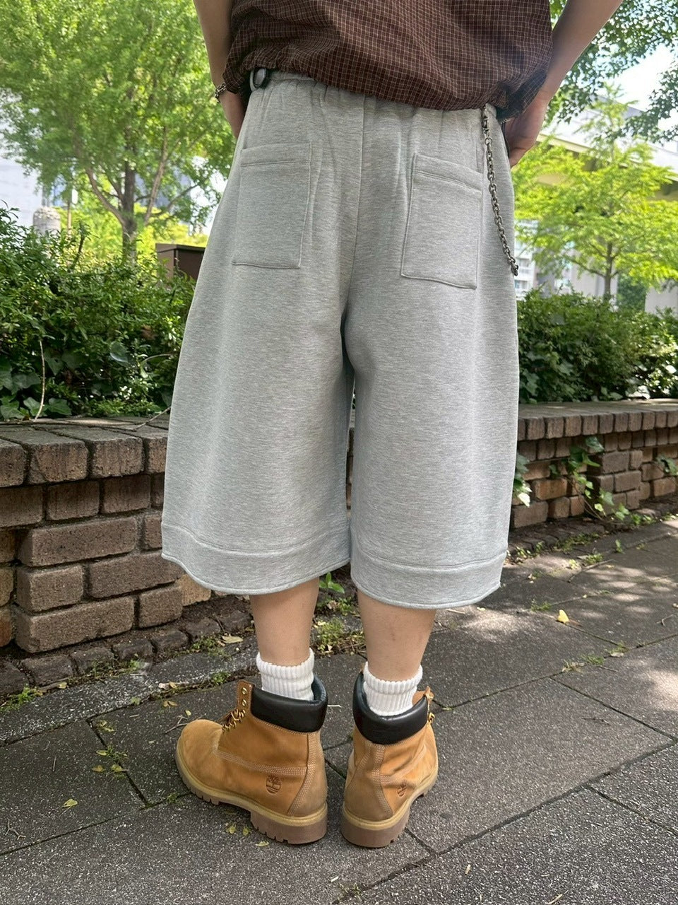 受注制【youll】easy bermuda sweat pants