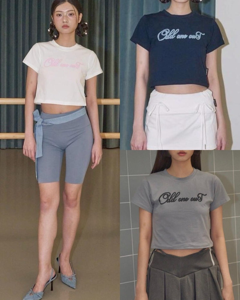 【ODDONEOUT】TWO TONE LOGO T-SHIRTS
