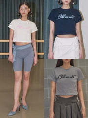 【ODDONEOUT】TWO TONE LOGO T-SHIRTS