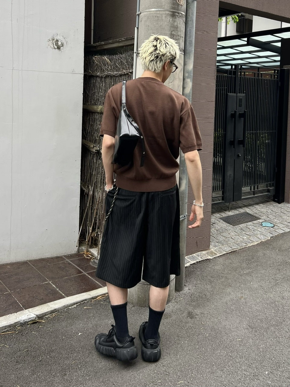 東京店WEB限定受注制【Chikashitsu +】crew neck cotton knit (3color)