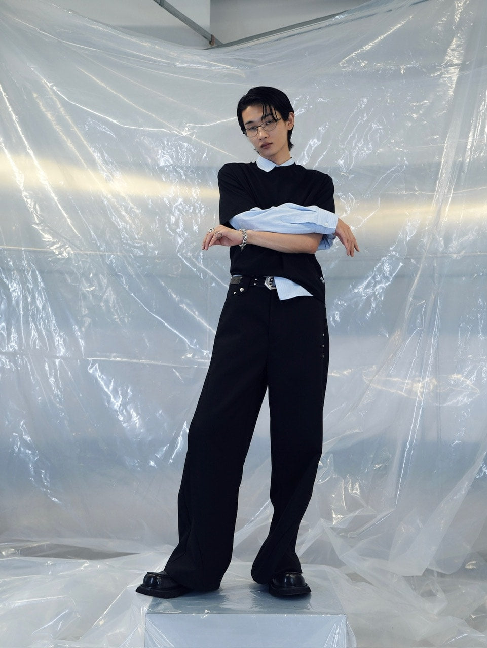 【CS】2-PIECE CROPPED PACK TEE