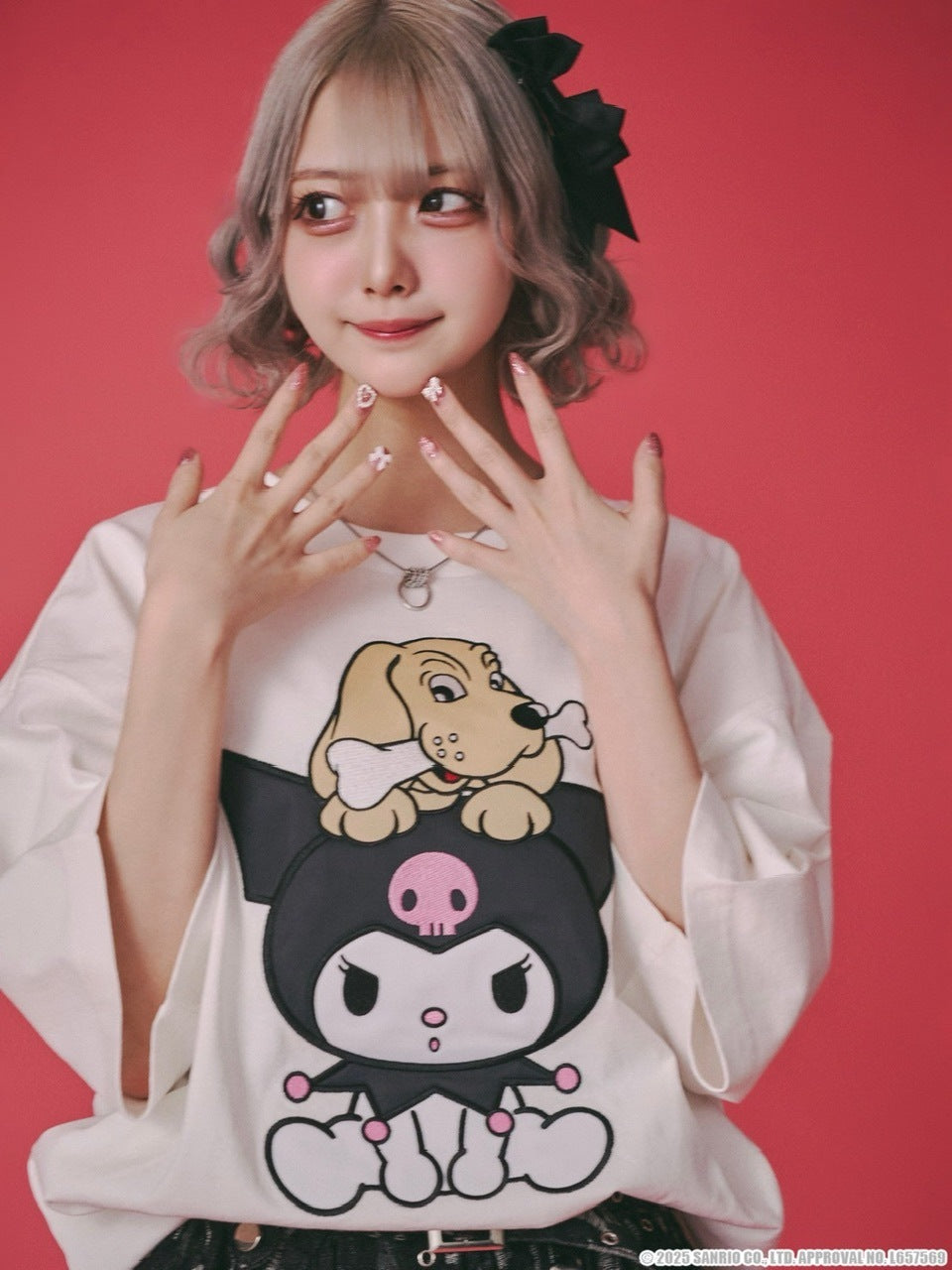 【GALFY×KUROMI】クロミちゃんとGALFYの半袖TEE