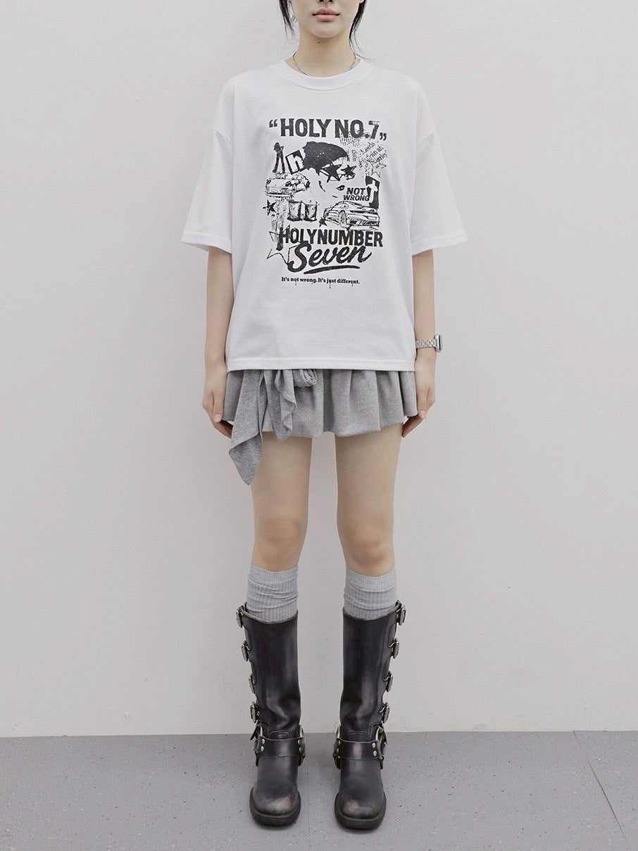 【HOLY NUMBER 7】Graphics Archive Short Sleeve T-Shirt 5 / 【ホーリーナンバー セブン】グラフィックアーカイブ半袖Tシャツ