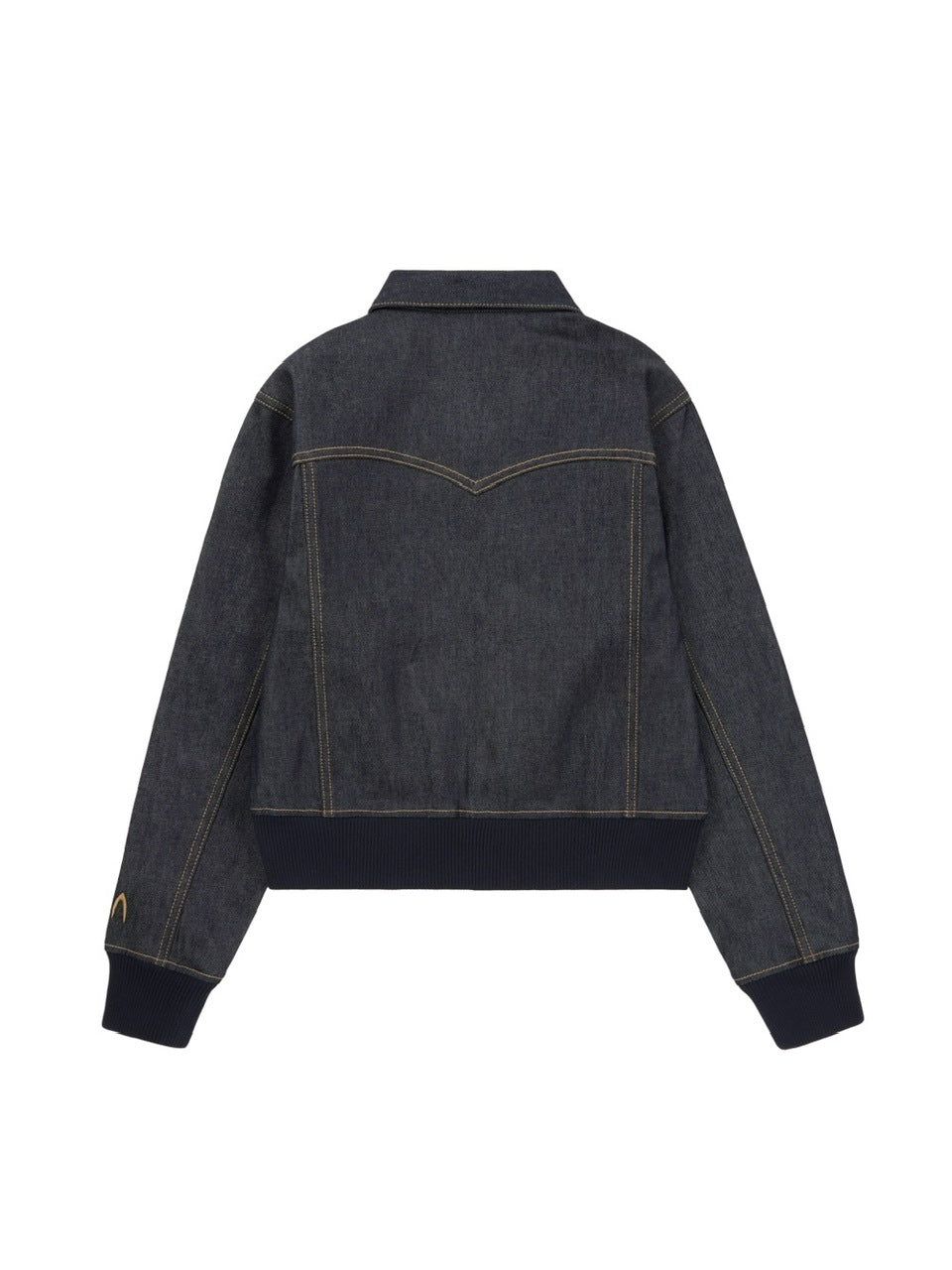 【AAKAM】Banding Denim Zip-Up Jacket