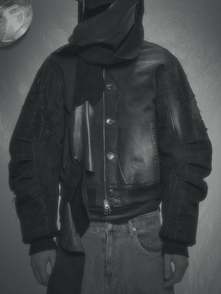 【SURGERY】surgery Scarline varsity jacket