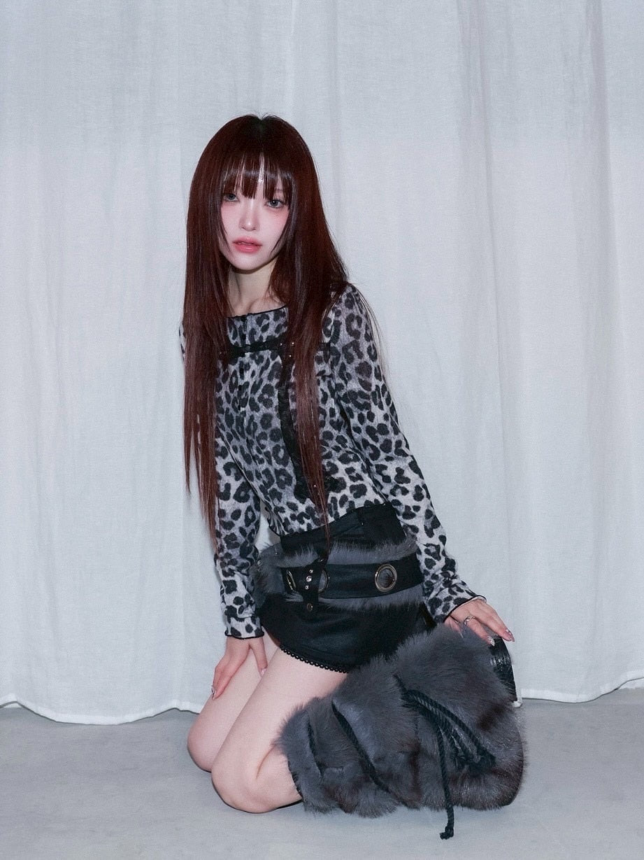 1/2 20:00発売【CHERRYQUIRI】fur loop eyelet belt