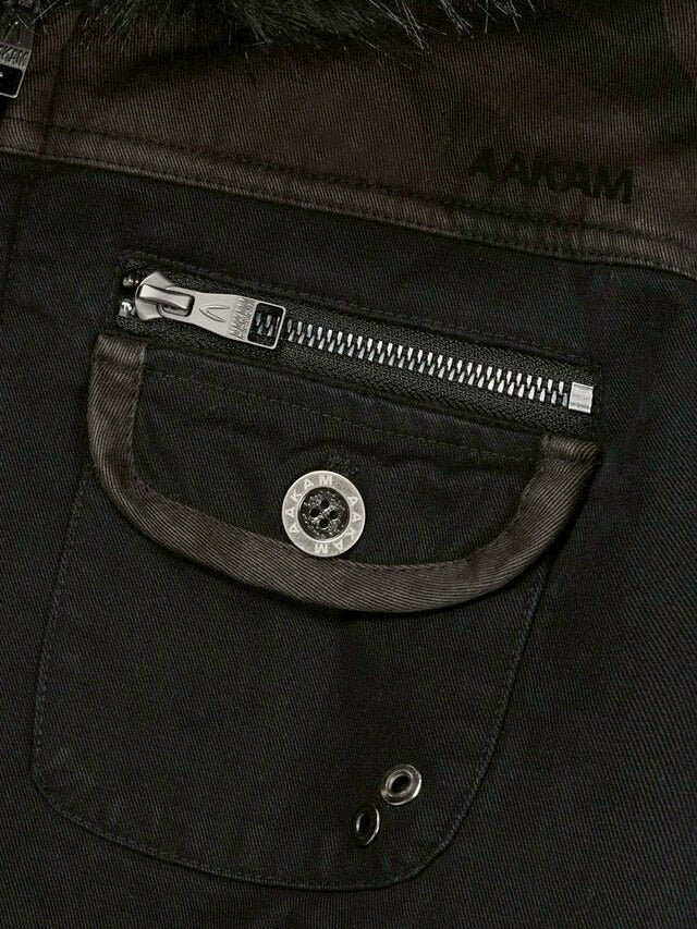 【AAKAM】Fur Camo Contrast Jacket