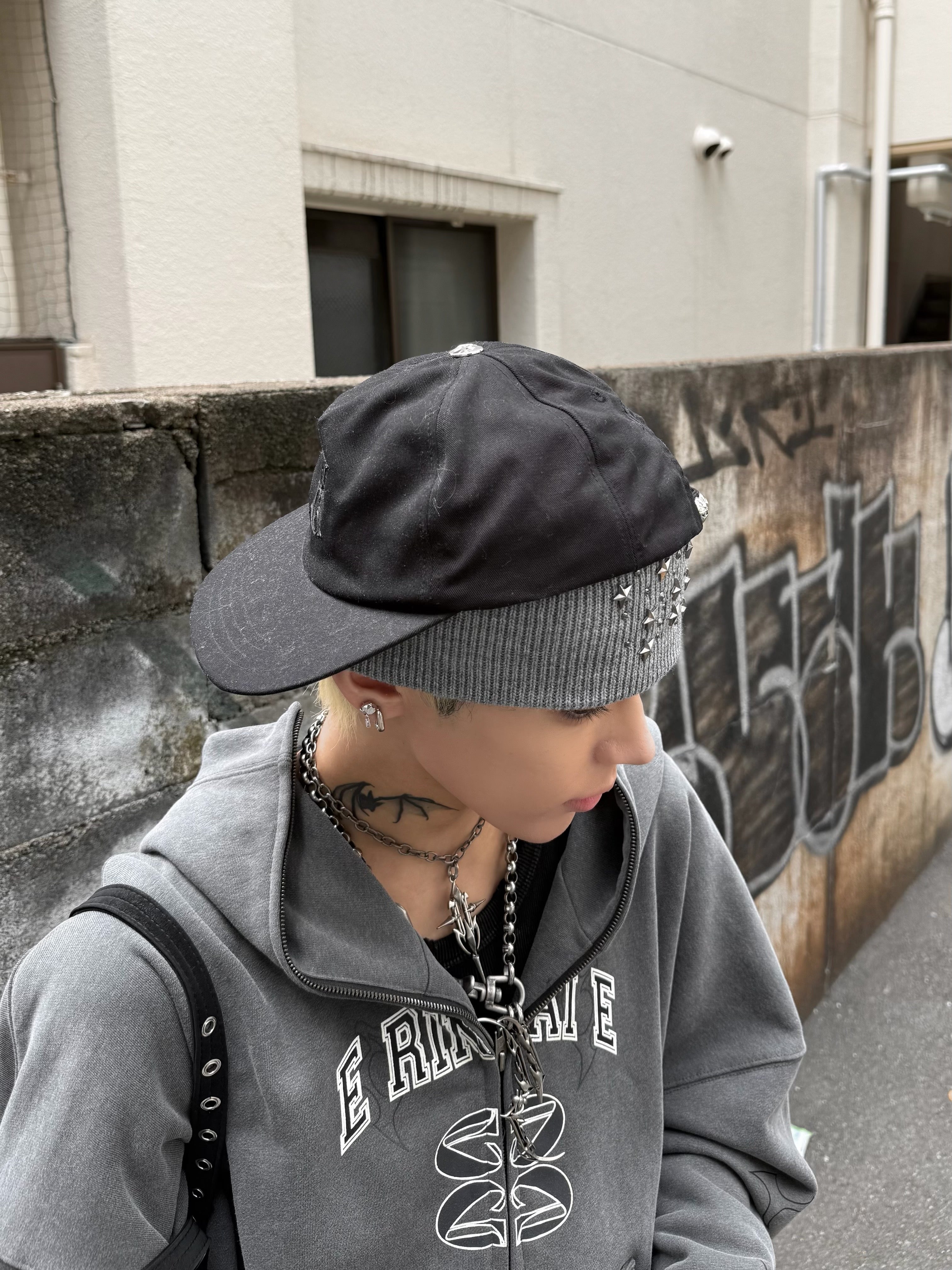 受注制【Never mind the XU】star studs beanie (3color)