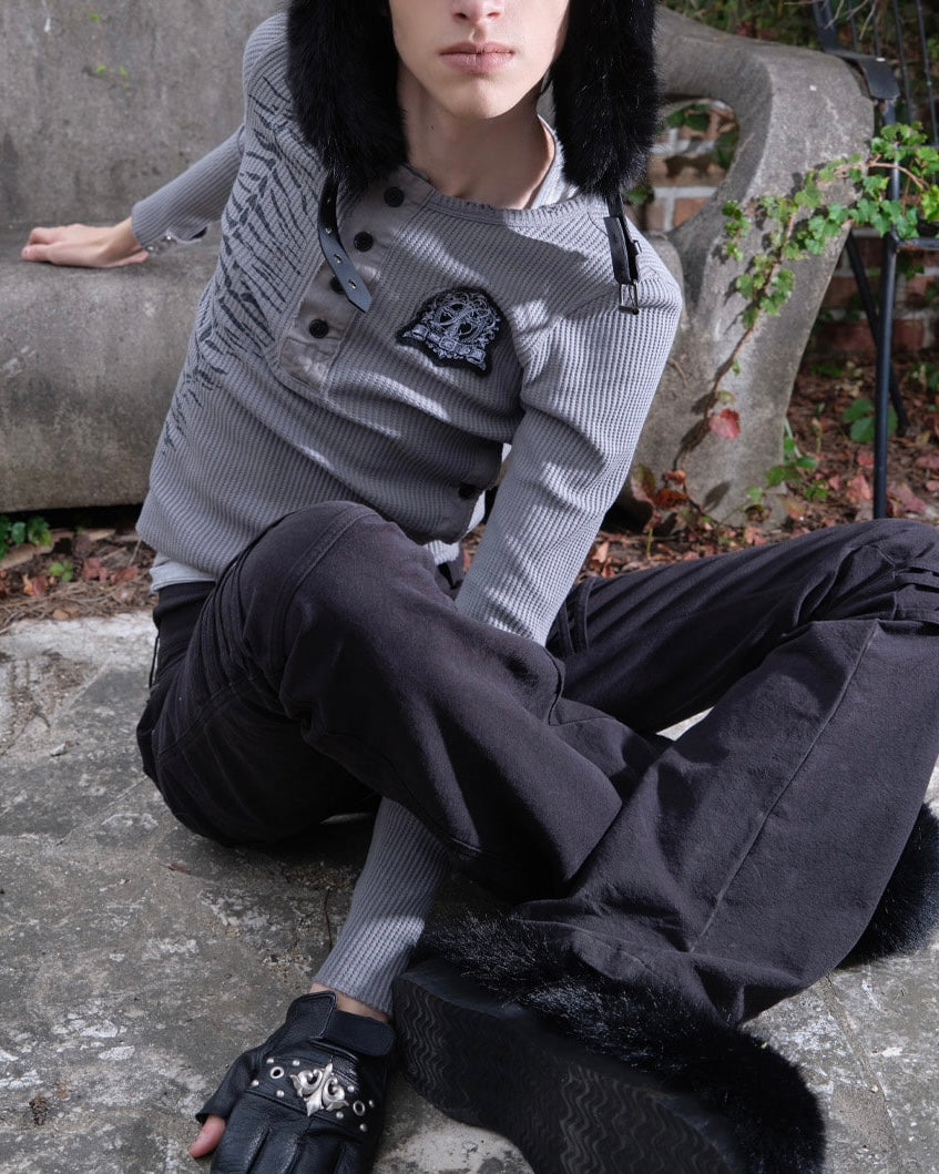 【LECYTO】Sacred Thorn Ribbed Top