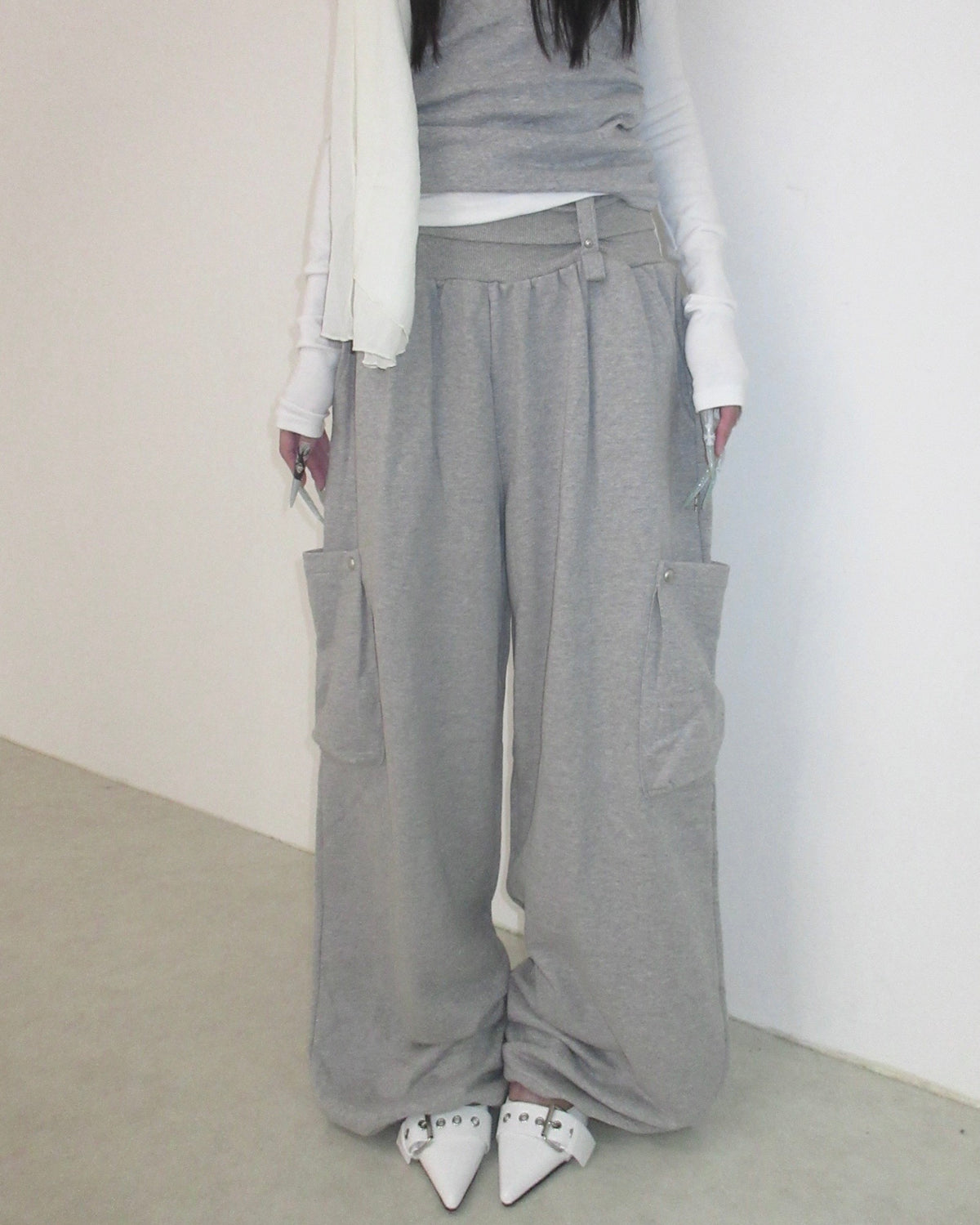 名古屋店WEB限定受注制【nmtc+】Folding Cargo Sweat Pants (2color)