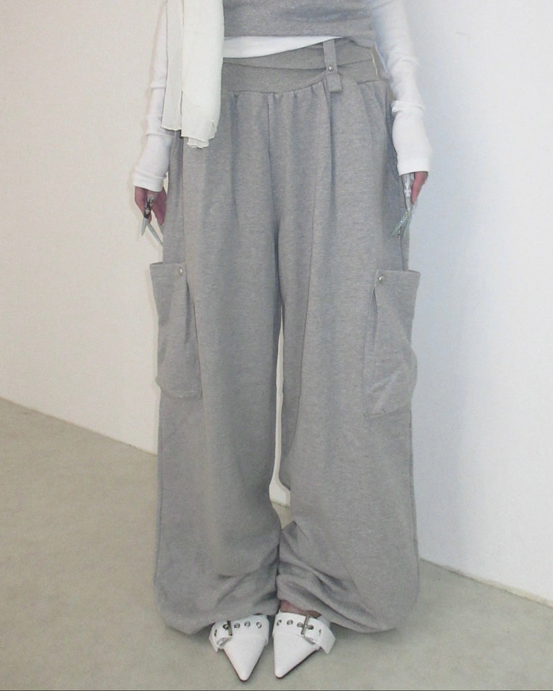 名古屋店WEB限定受注制【nmtc+】Folding Cargo Sweat Pants (2color)