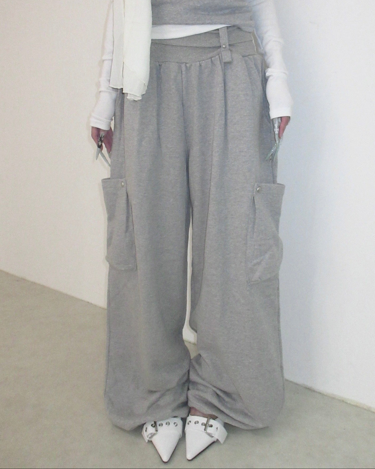 名古屋店WEB限定受注制【nmtc+】Folding Cargo Sweat Pants (2color)