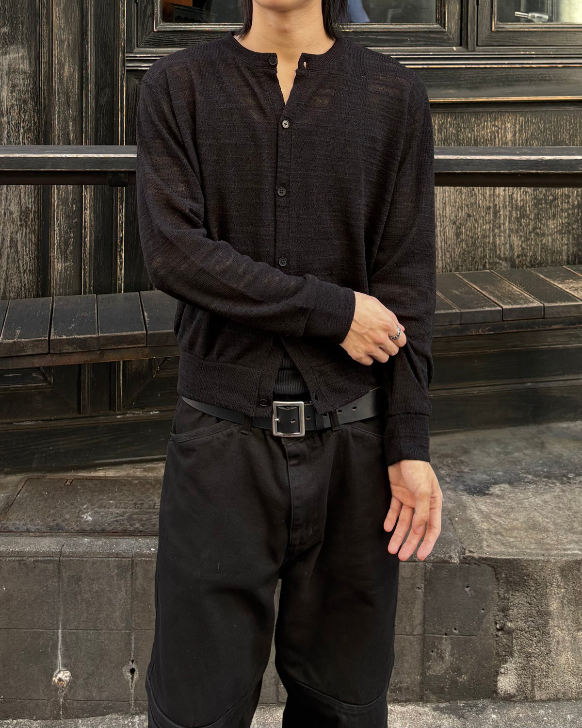 受注制【youll】basic crop cardigan (2color)