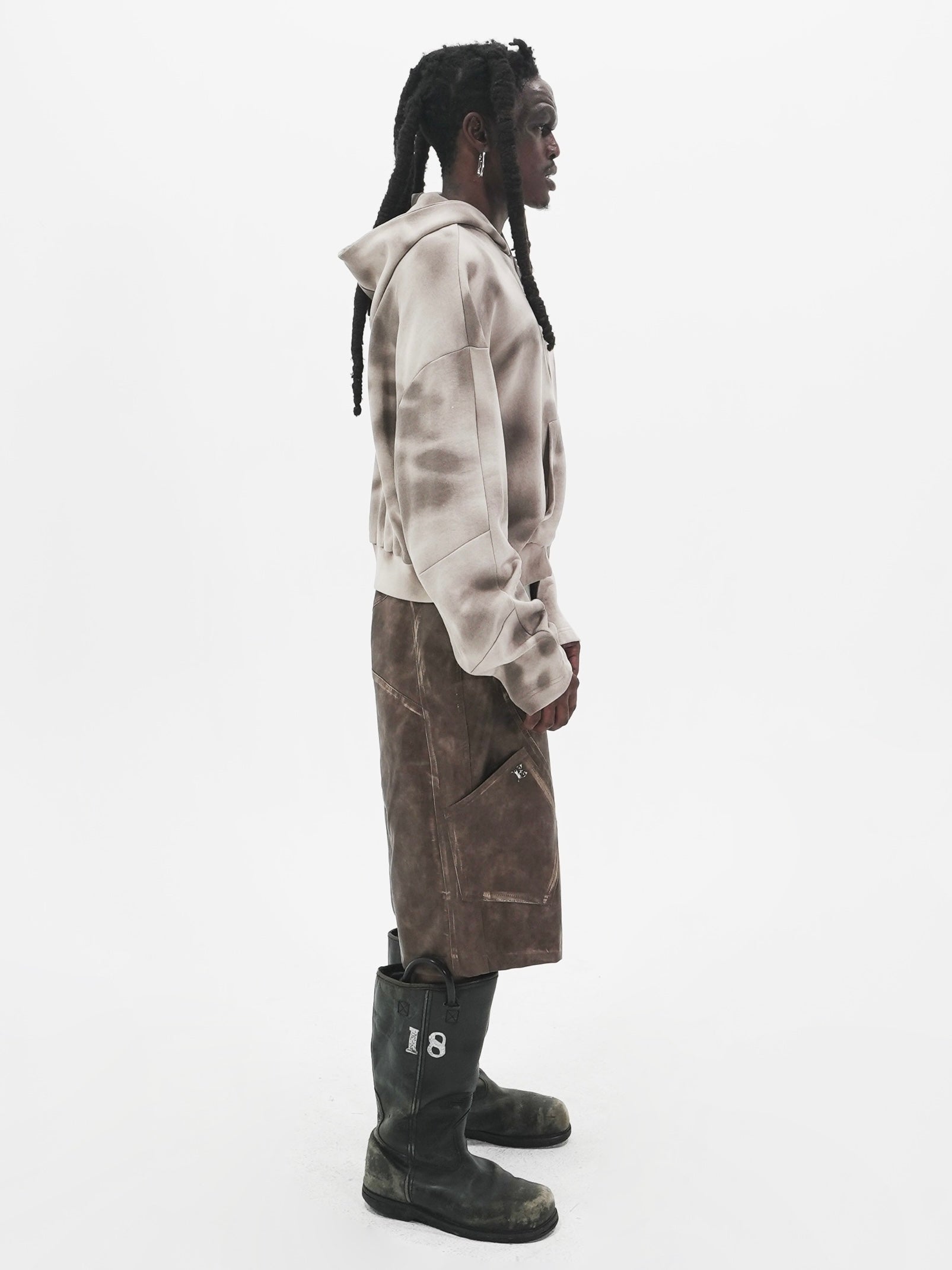 【E RIN AI E】DUSTY HOODIE ZIP UP