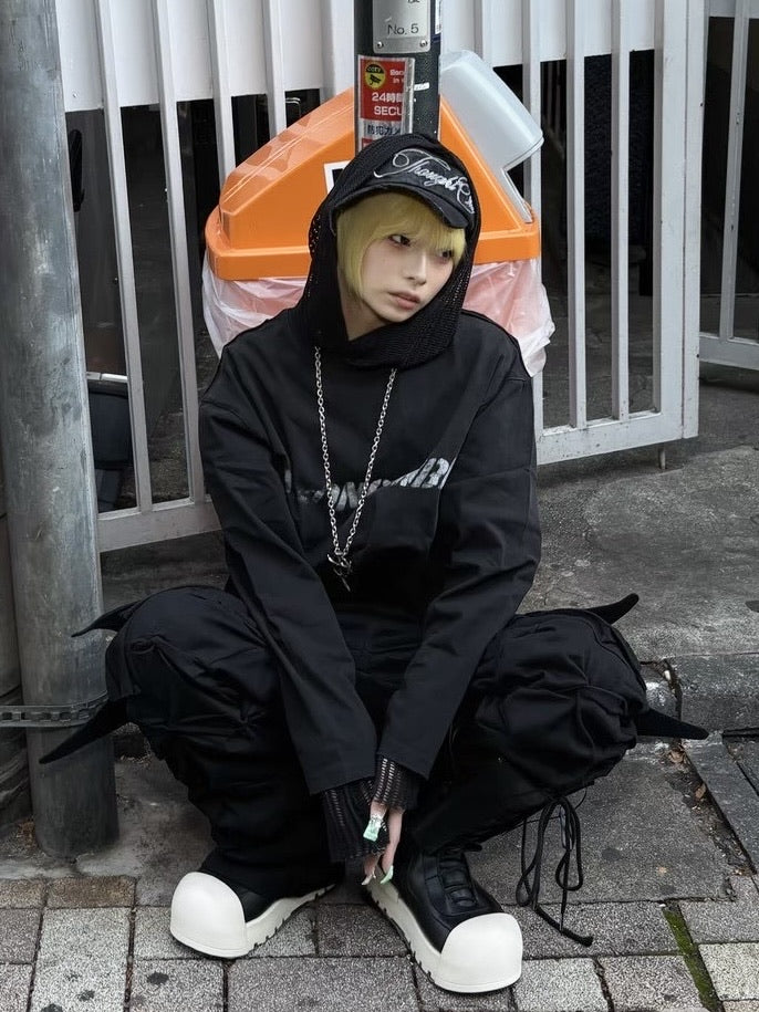 国際配送【Never mind the XU】washed long sleeve (2color)