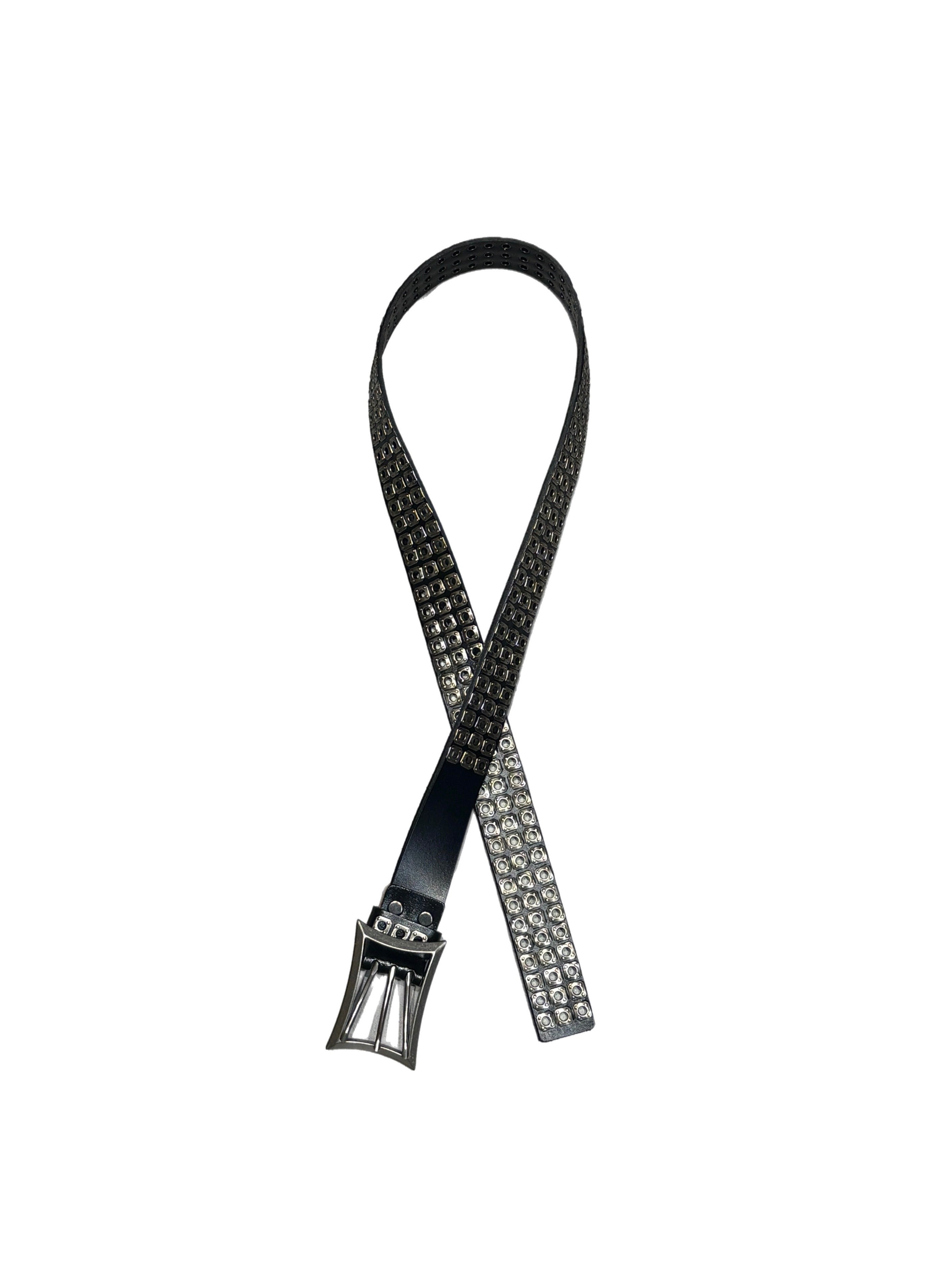 国際配送【Never mind the XU】Rivet eyelet biker belt