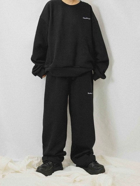 【Chikashitsu + ORIGINAL】loose logo sweat pants (3color)