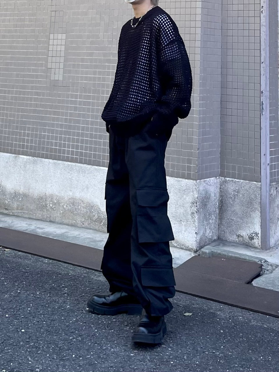 受注制【Chikashitsu +】lib mesh knit (3color) – PRESSING WEB SHOP