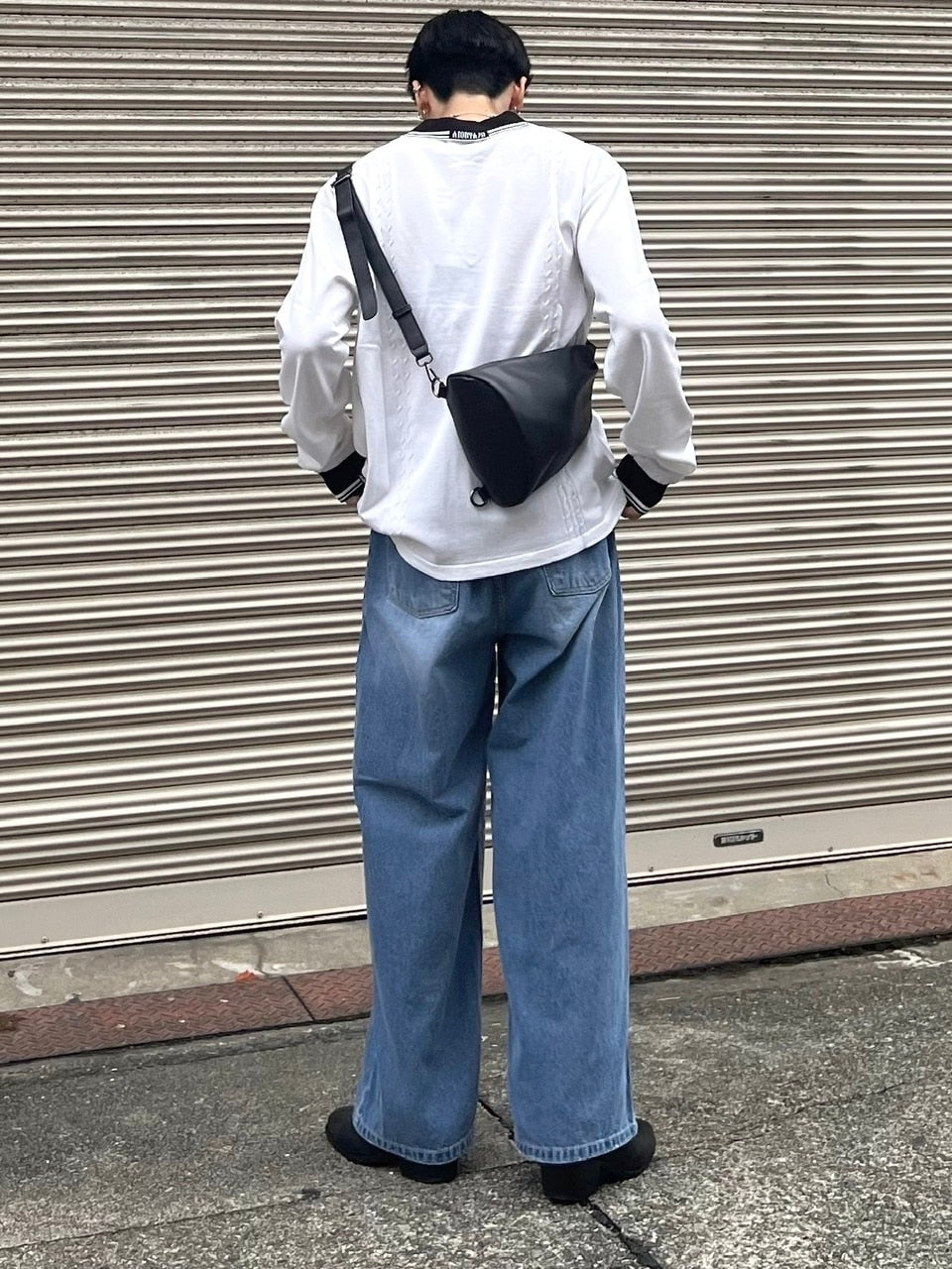 受注制【Chikashitsu +】rope wide denim pants (3color)