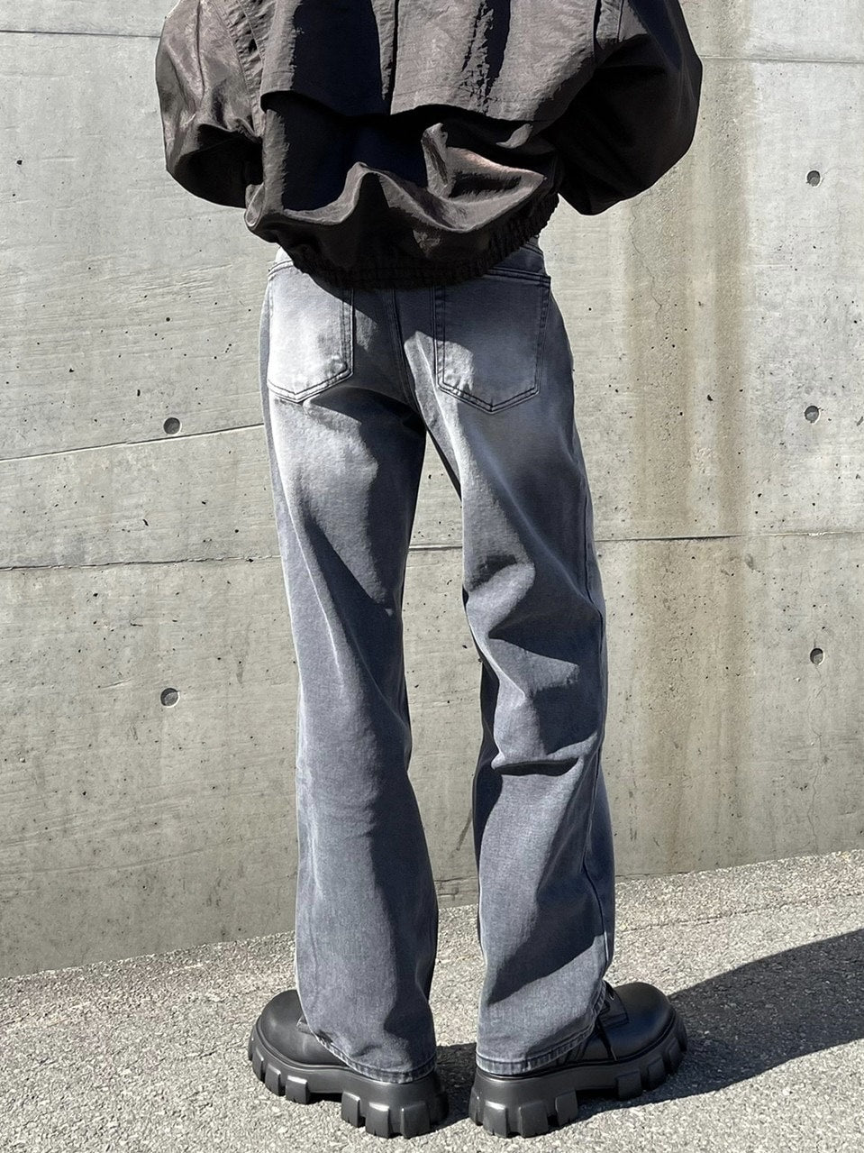 【Chikashitsu +】vintage wash denim pants (2color) / 【チカシツプラス】ヴィンテージウォッシュデニムパンツ