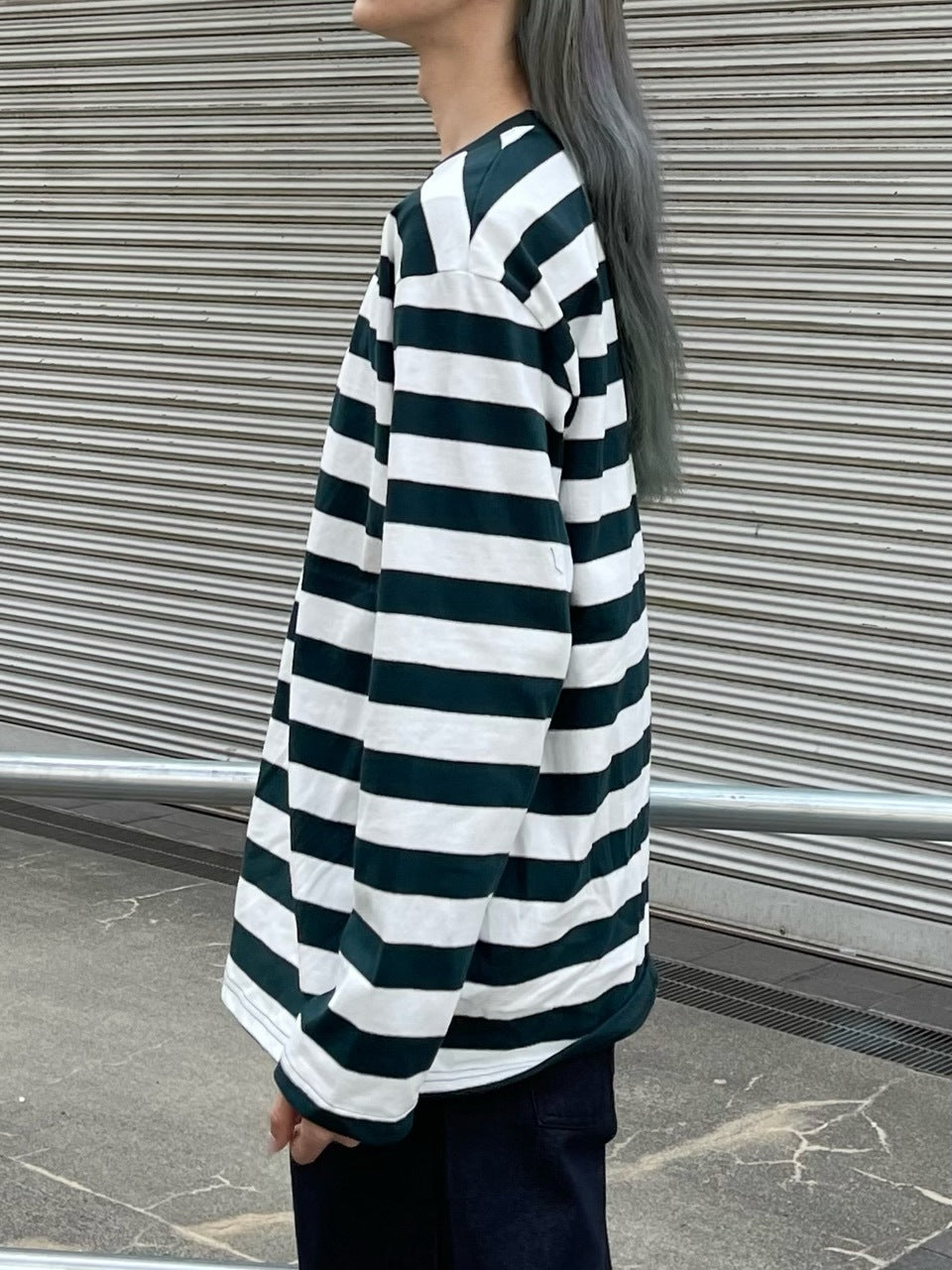 受注制【Chikashitsu +】border long sleeve (2color)