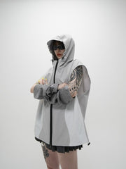 受注制【Never mind the XU】sleeveless zip up hoodie (3color)