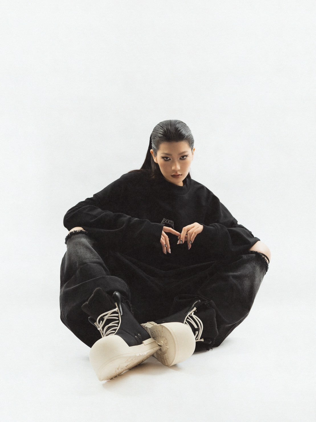 【F.V.V.O】THICK SOLED HIGH TOP BOOTS / 【フリーワールドオーダー(エフヴィーヴィーオー)】スニーカーライクミドルブーツ